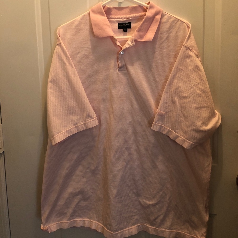 Burberry golf shirt mens XXL