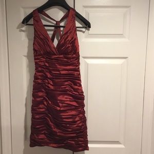 Burnt Orange Cocktail Dress