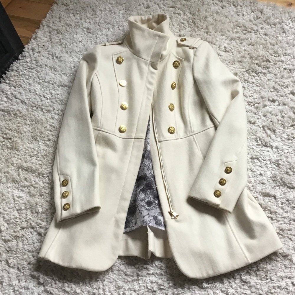 Military style dressy winter coat