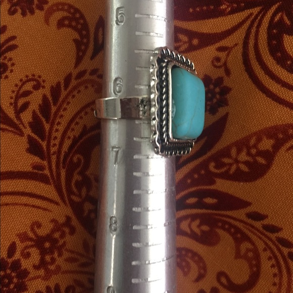 💍TURQUOISE ADJUSTABLE RING 💍 - Picture 2 of 3