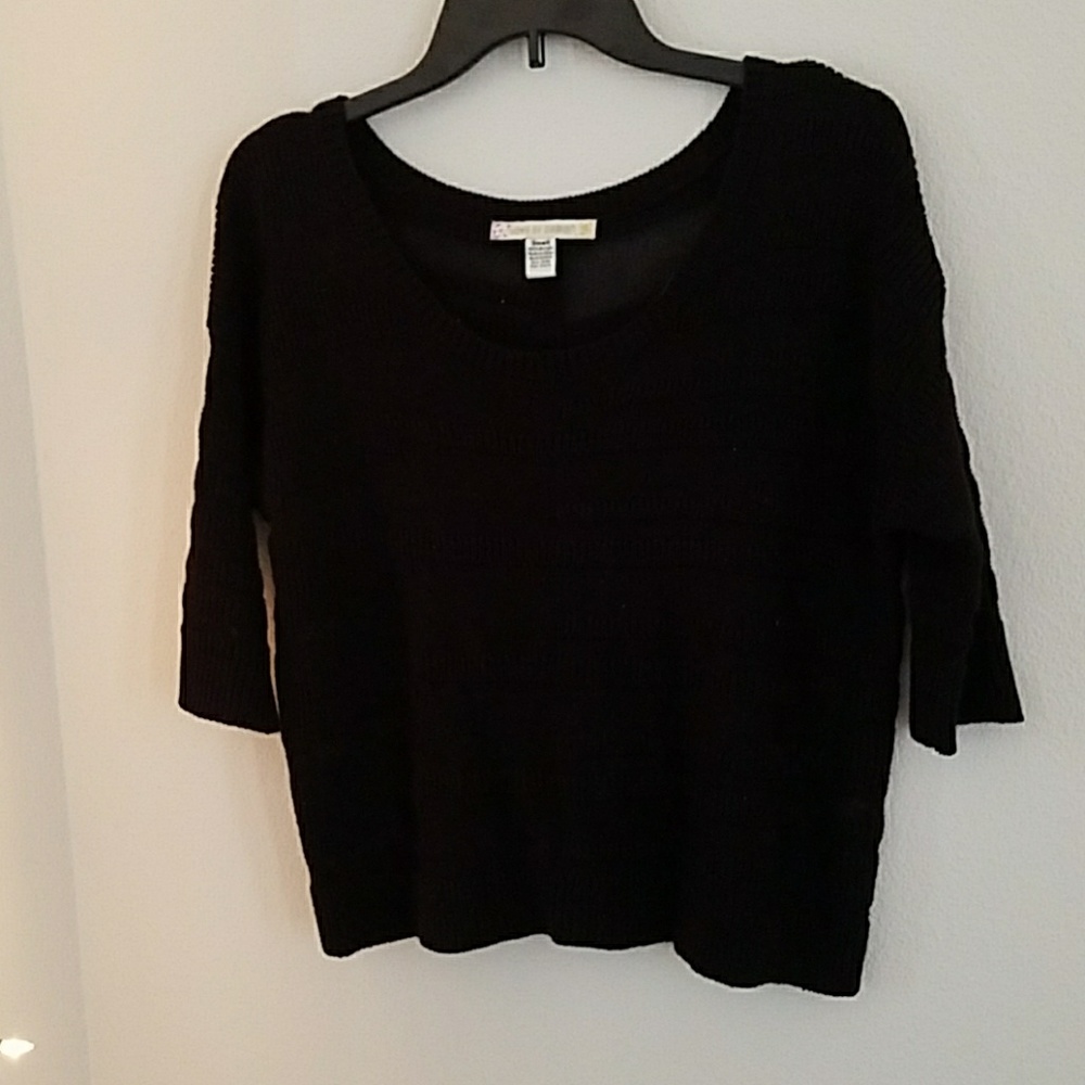 Black cropped sweater