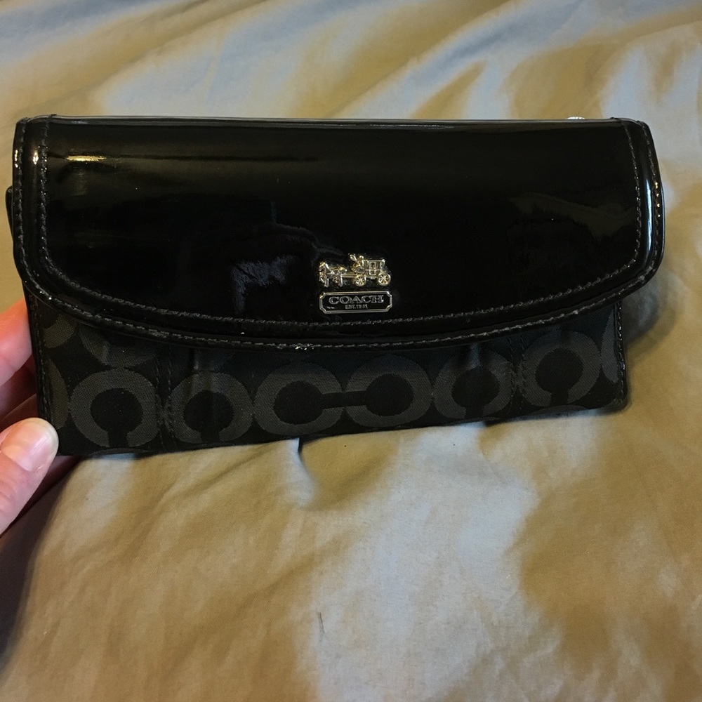 Black coach wallet