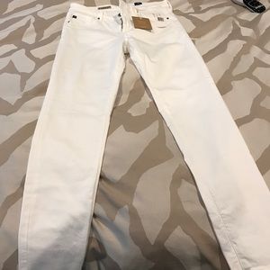 AG white skinny jeans size 30