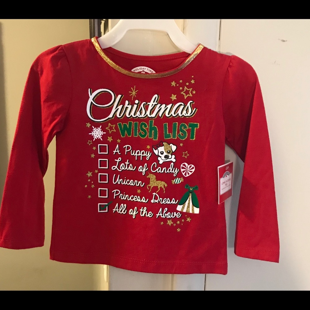 Holiday shirt long sleeve.