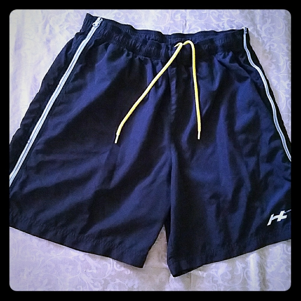 Tommy Hilfiger Zipper Swim Trunks/Shorts XL Navy