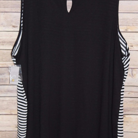 NWT Lane Bryant Sleeveless Stripe Top HW490 - Picture 4 of 4