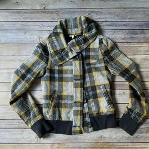 Wool plaid bomber jacket from Nordstrom