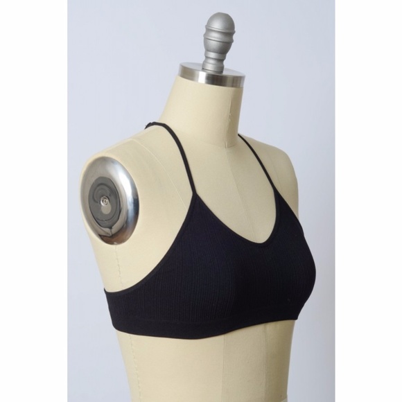 🔻 SALE Mesh Tattoo Black Bralette - Picture 3 of 4