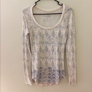 Free people patterned thermal t shirt