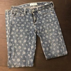 Ah skinny jeans with floral design