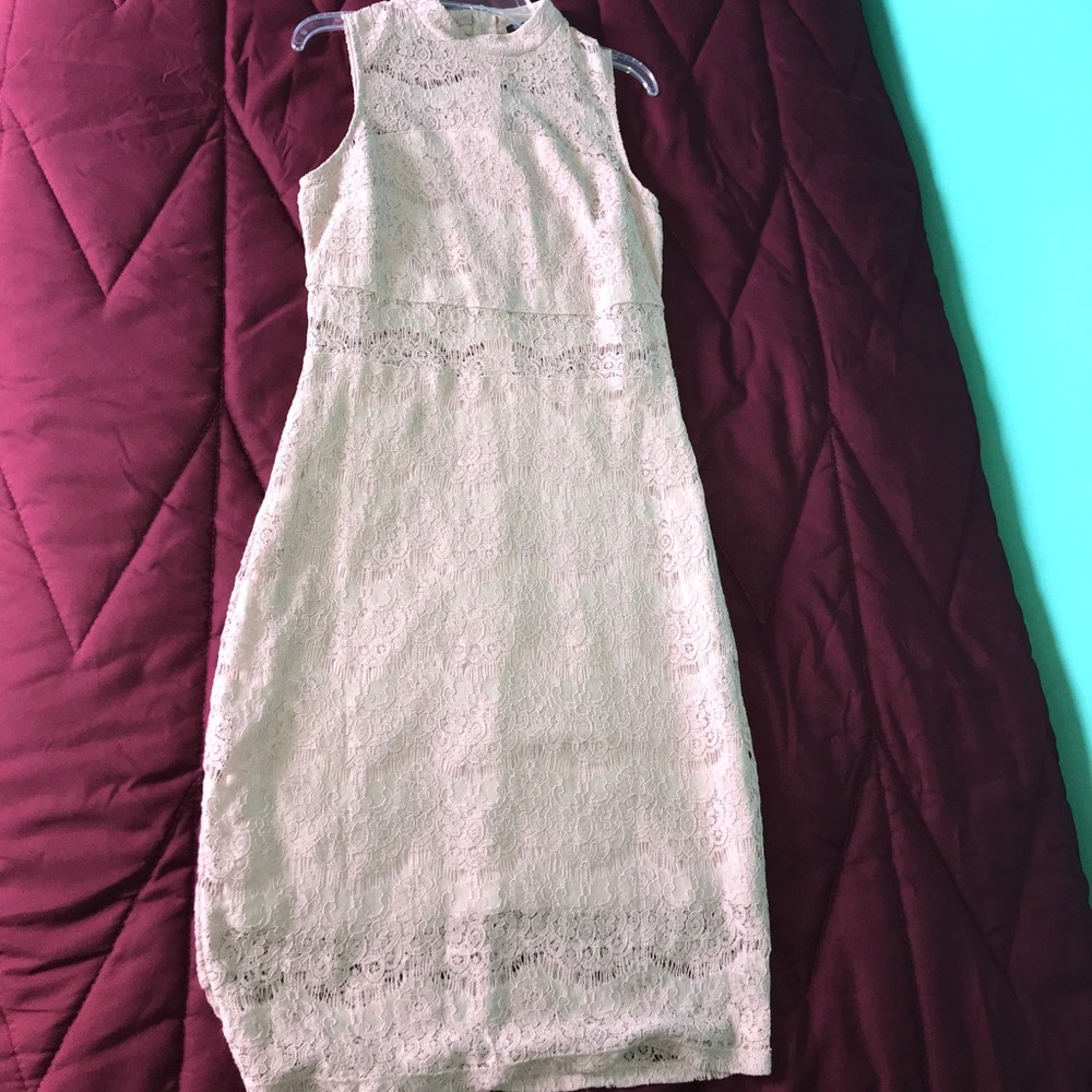 Cream laced dress