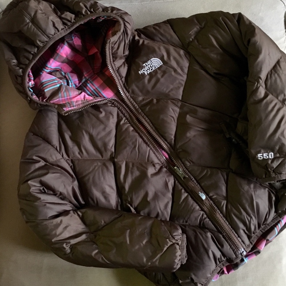 The North Face Girls Reversible 550 Down Coat