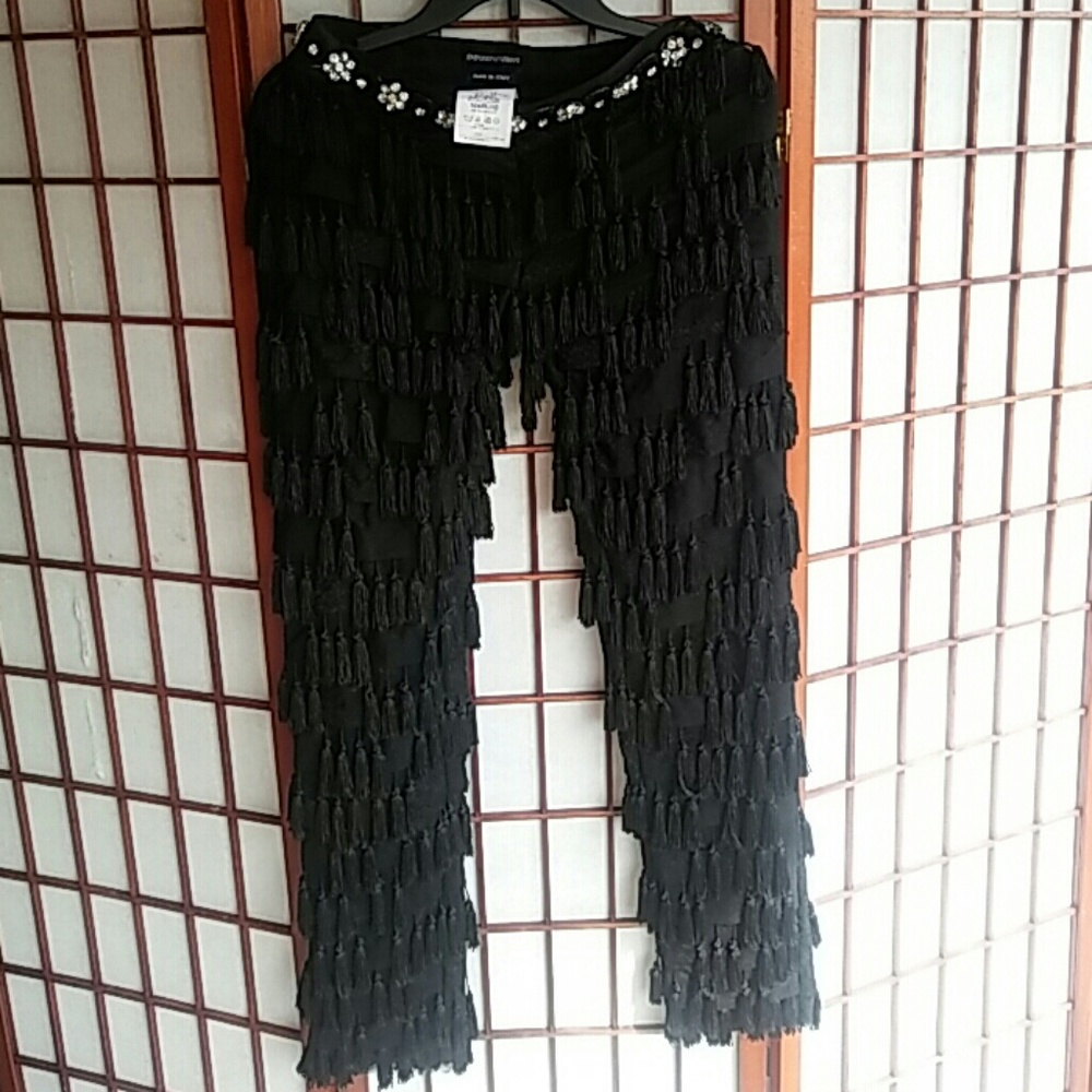 Emporio Armani Tassle Fringe Pants Med-LG