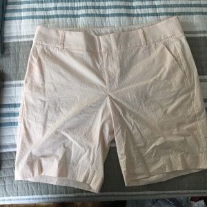 J crew factory Frankie seersucker shorts