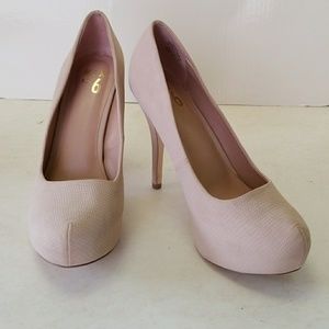 Mix no. 6 Sarti Nude Runway Platform Heel sz 8