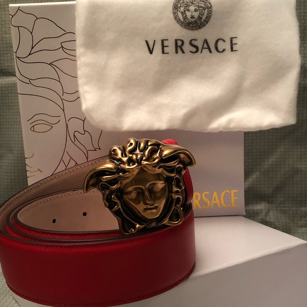 Red Palazzo Versace Belt