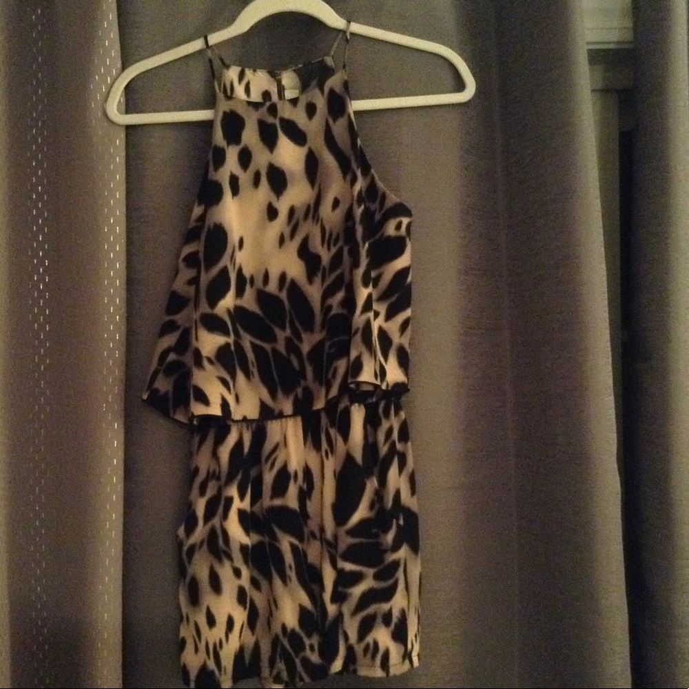 Cute animal print romper
