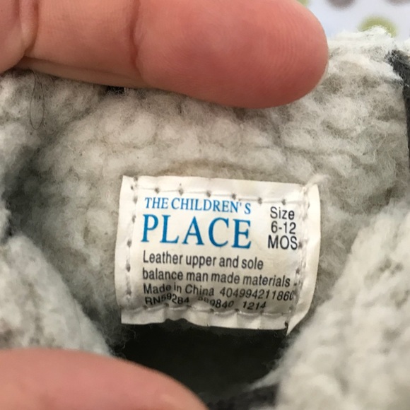 Leather Moccasins Baby Boy Sz 3 Gray - Picture 5 of 5