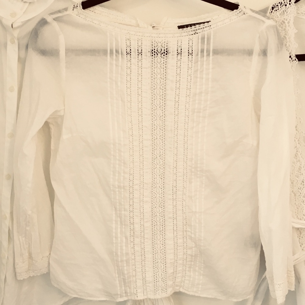 A Bundle of 3 white RALPH LAUREN Blouses