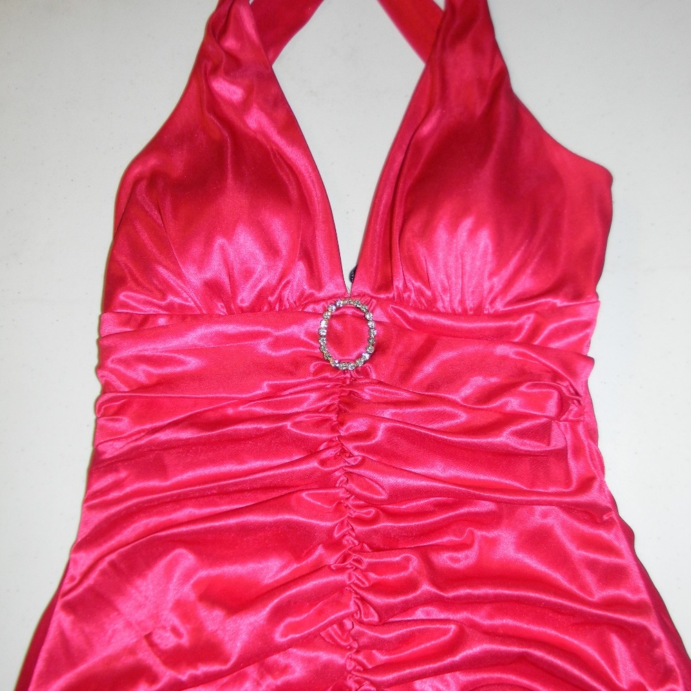 Hot Pink Silk Dress