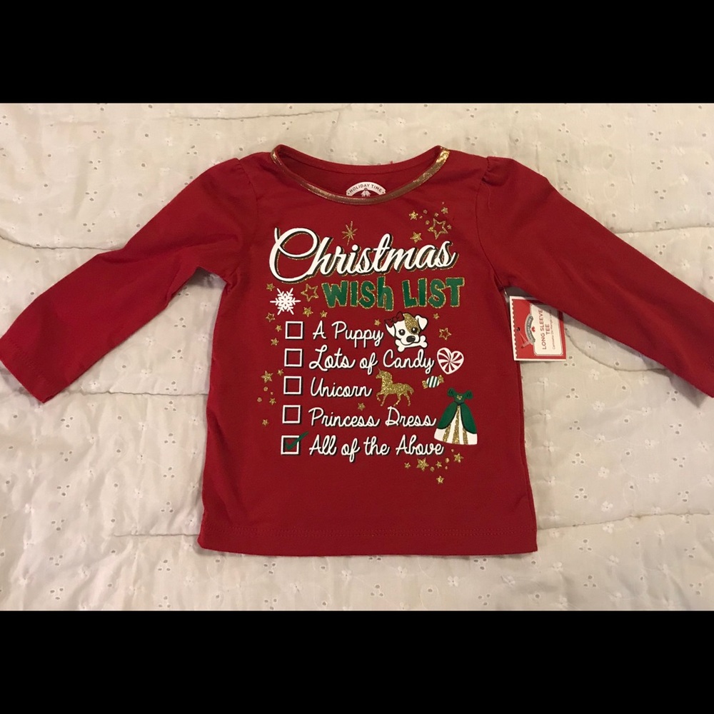 Holiday shirt long sleeve.