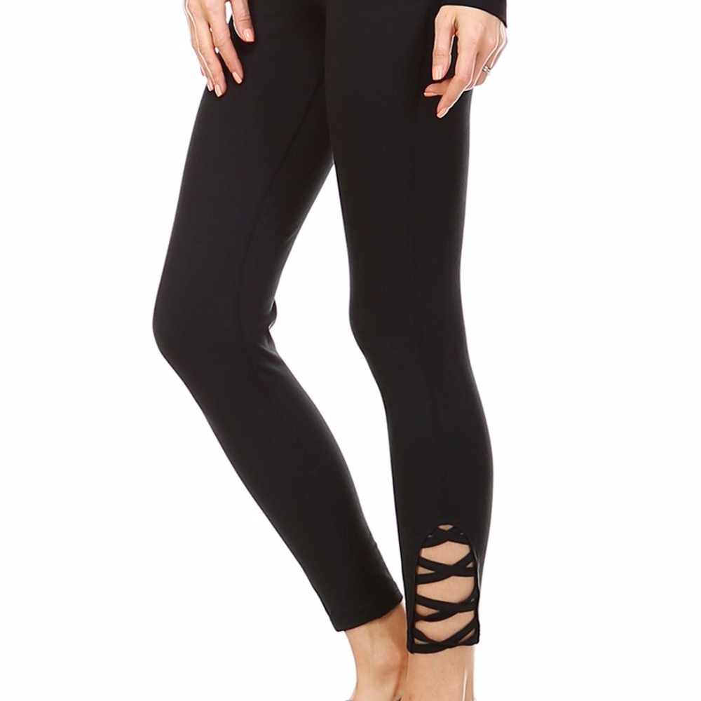SM Black Criss Cross Leggings