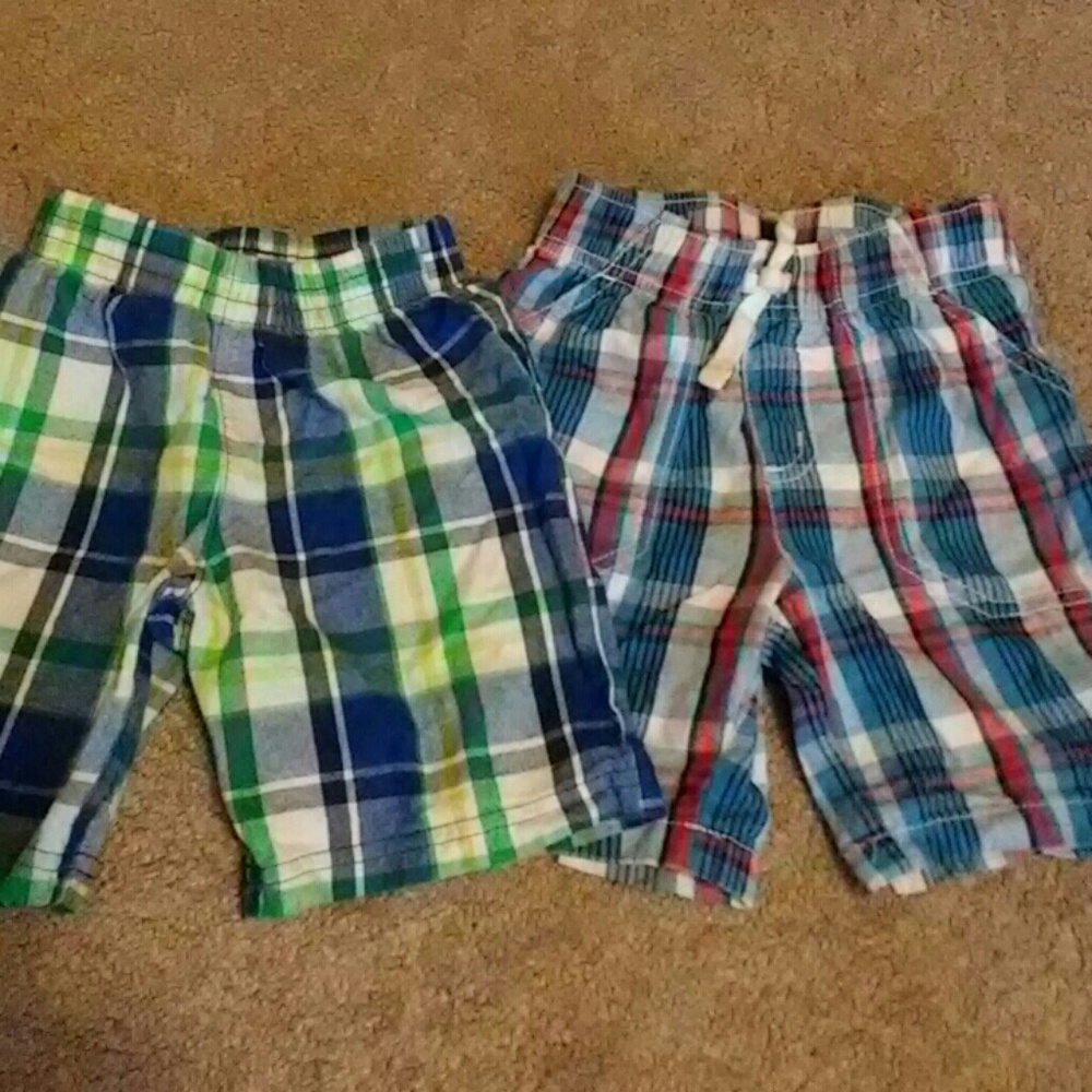 3T boys plaid shorts