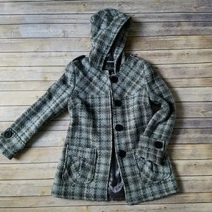 Plaid Wool Peacoat from Nordstrom