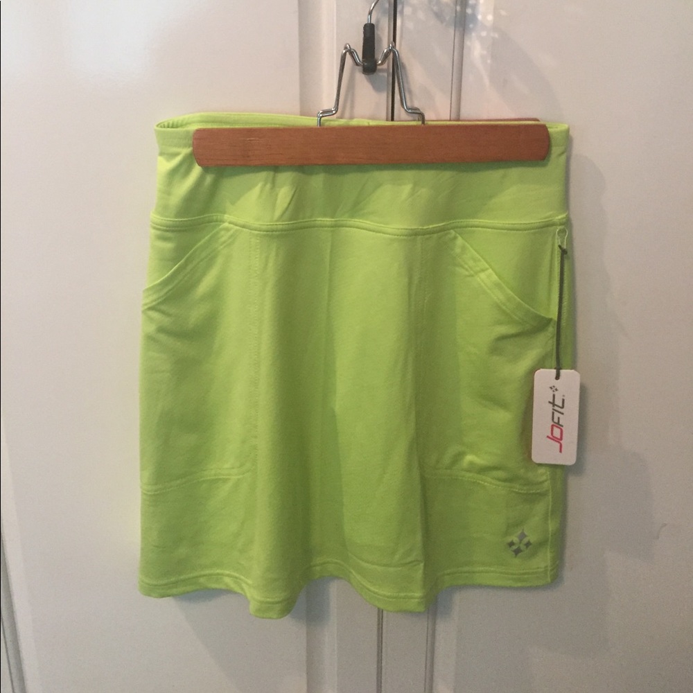 Lime green skort