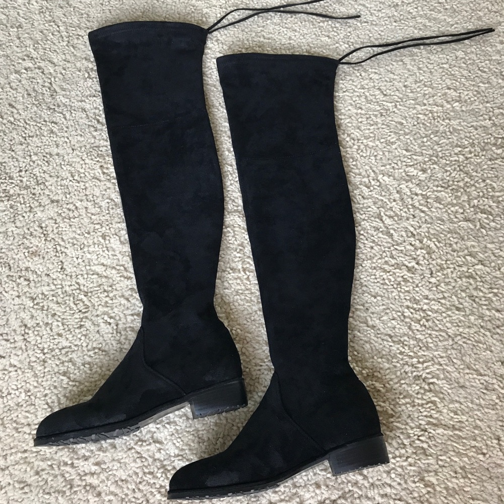 Kaitlyn Pan Lowland Over The Knee Boots 7.5 Black