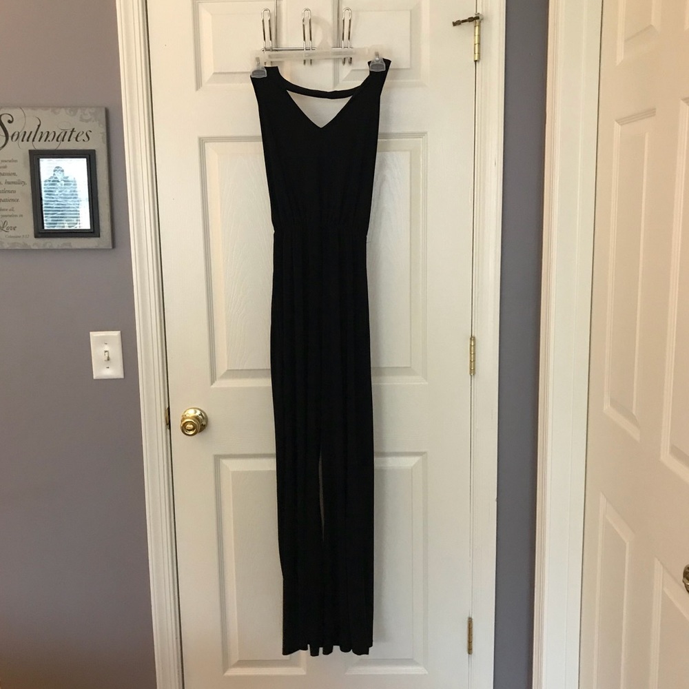 Black Backless Jumpsuit