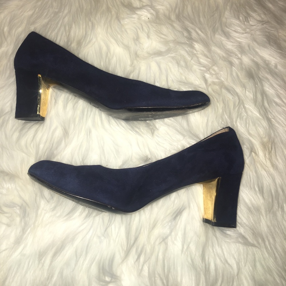 St John Suede Block Heels