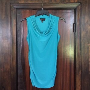 Dana Buchman teal tunic XS ribbed on the sides