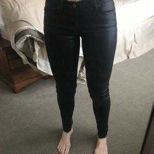 Coated Black ALL SAINTS Jeans Sz 27