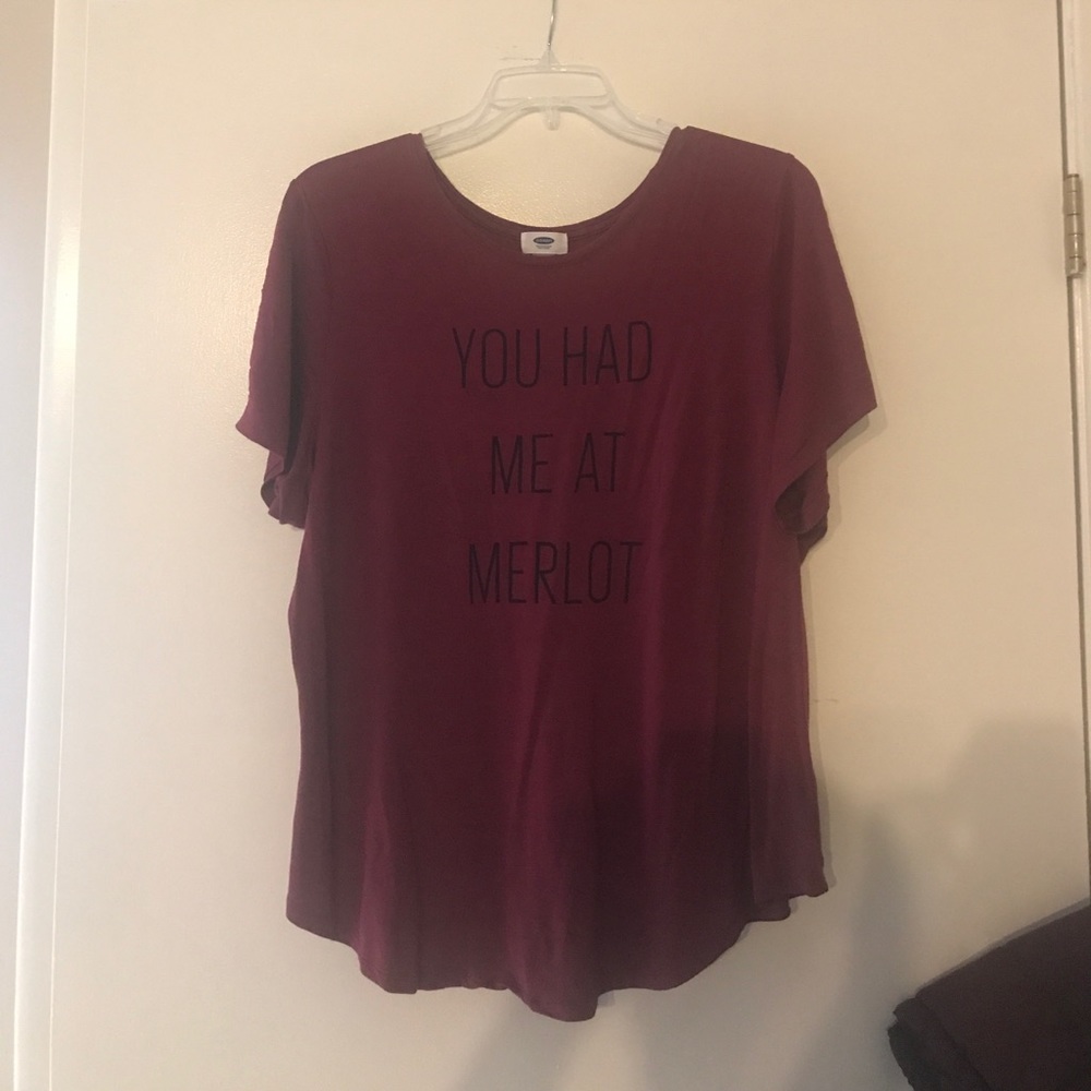 Burgundy T-shirt