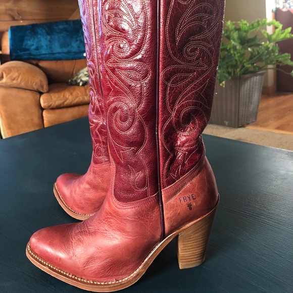 Frye tall western style boot - Picture 3 of 5