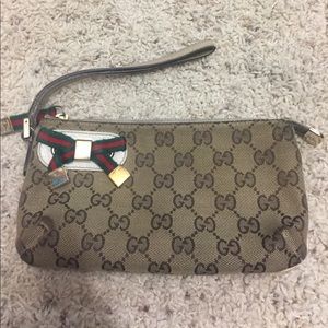 Authentic Gucci wristlet