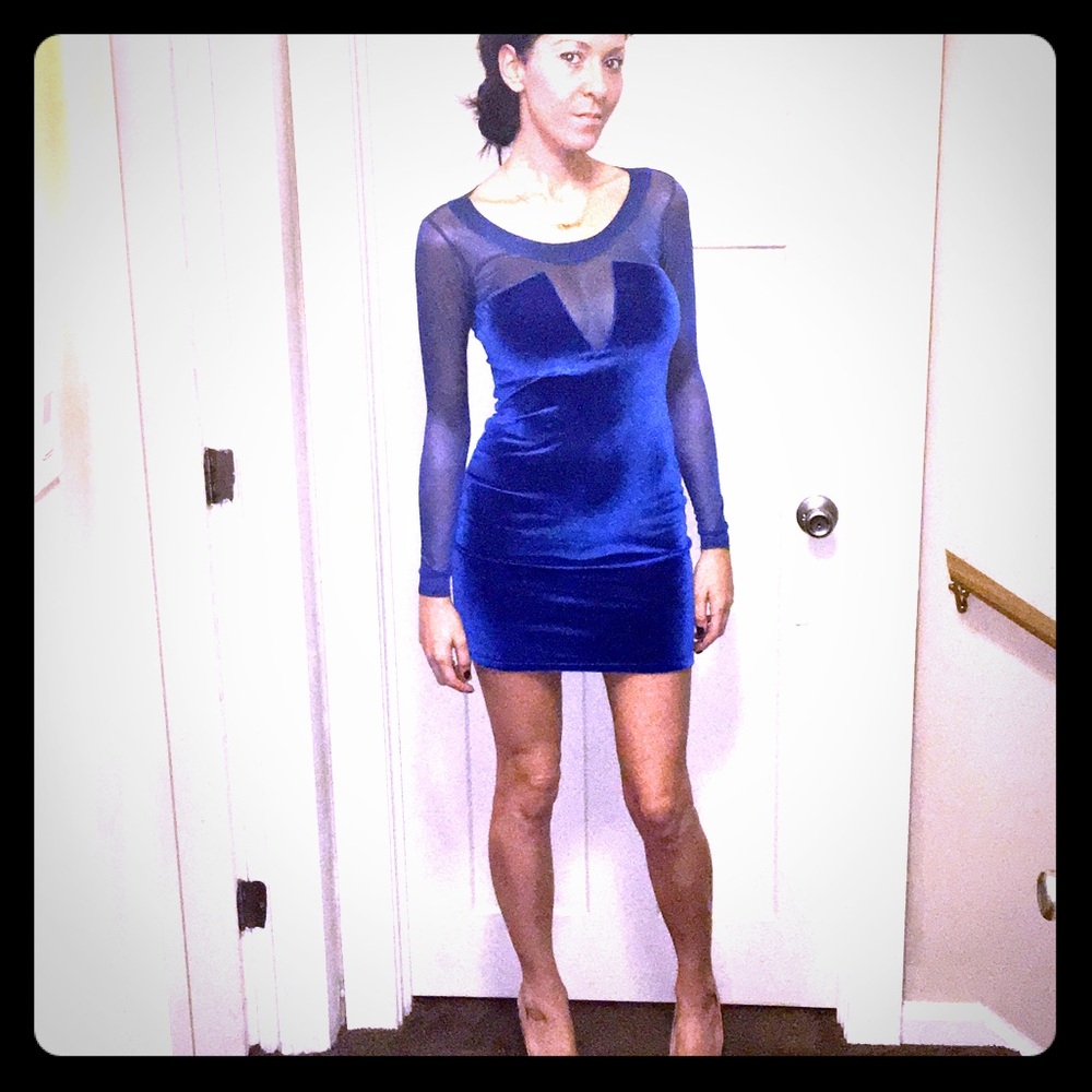 Brian Lichtenberg like new velvet & mesh runway