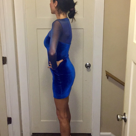 Brian Lichtenberg like new velvet & mesh runway - Picture 3 of 7