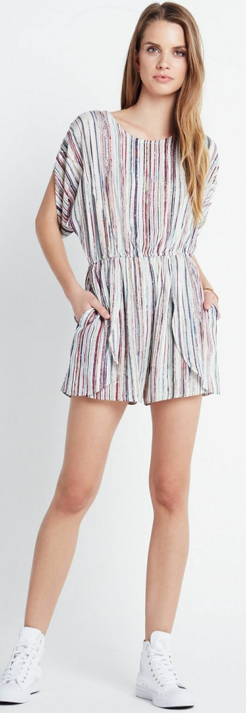 BCBGeneration Striped Romper