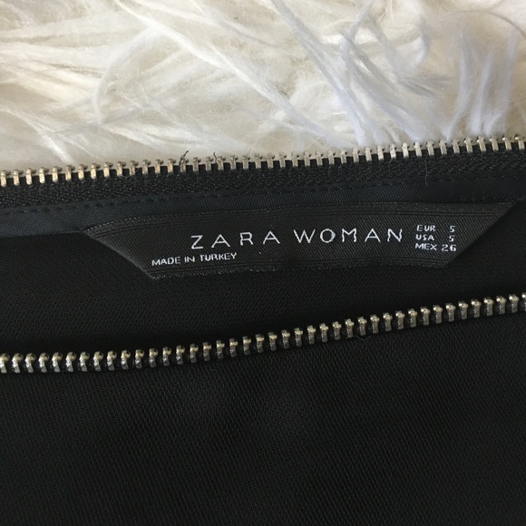 Zara Zipper-detail Bateau Neck Blouse - Picture 4 of 4