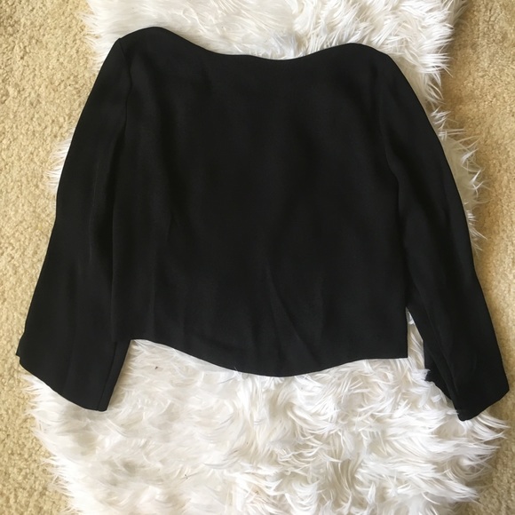 Zara Zipper-detail Bateau Neck Blouse - Picture 2 of 4