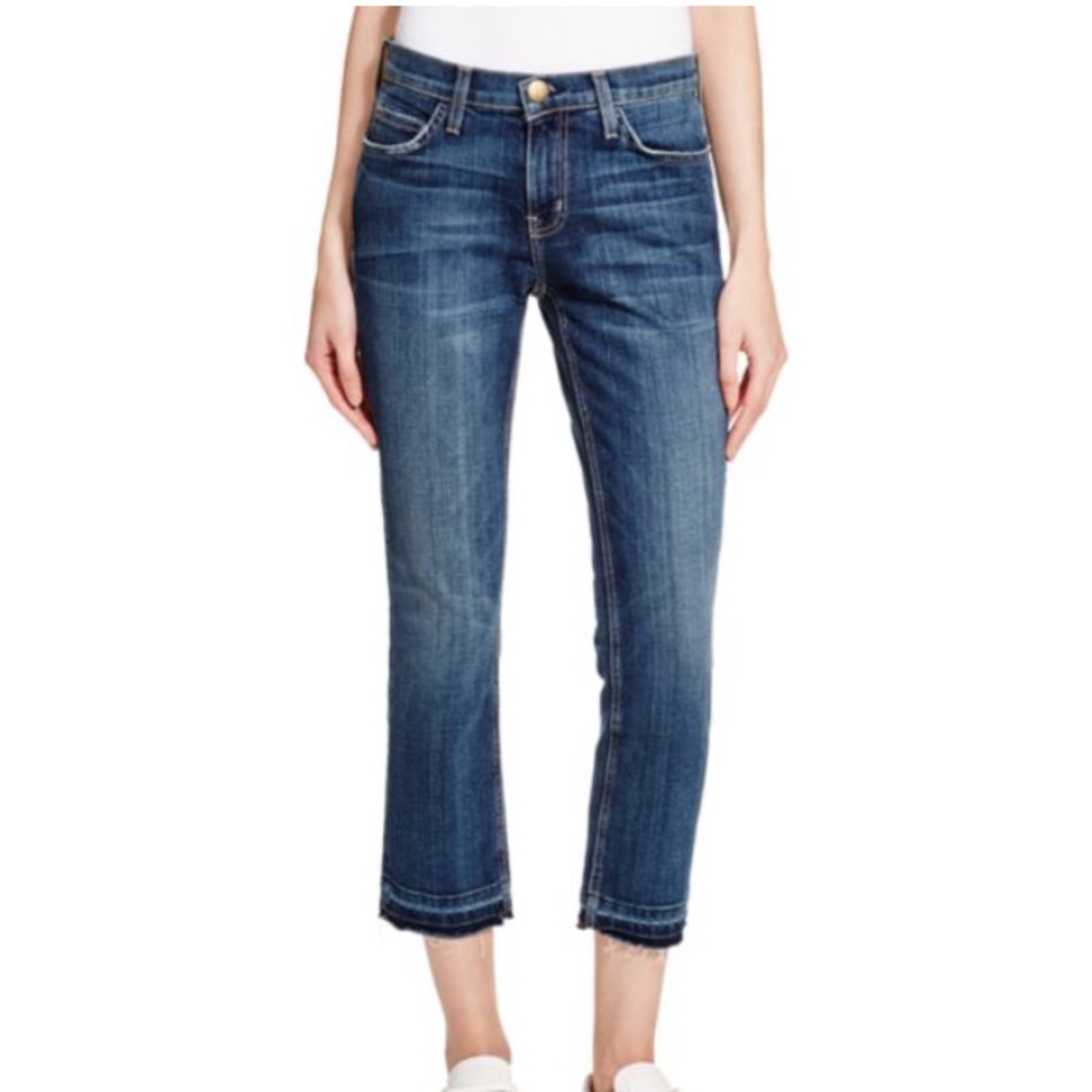 Current Elliott cropped straight leg let out hem