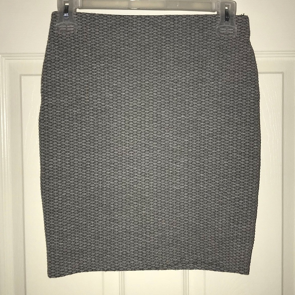 Waffle Knit Loft Mini Pencil Skirt