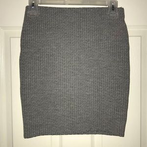 Waffle Knit Loft Mini Pencil Skirt