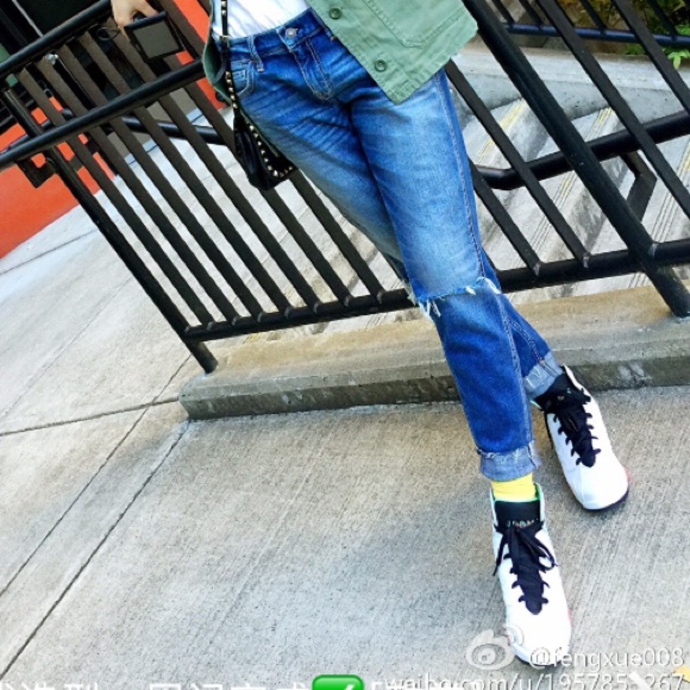 A&F boy friend jeans