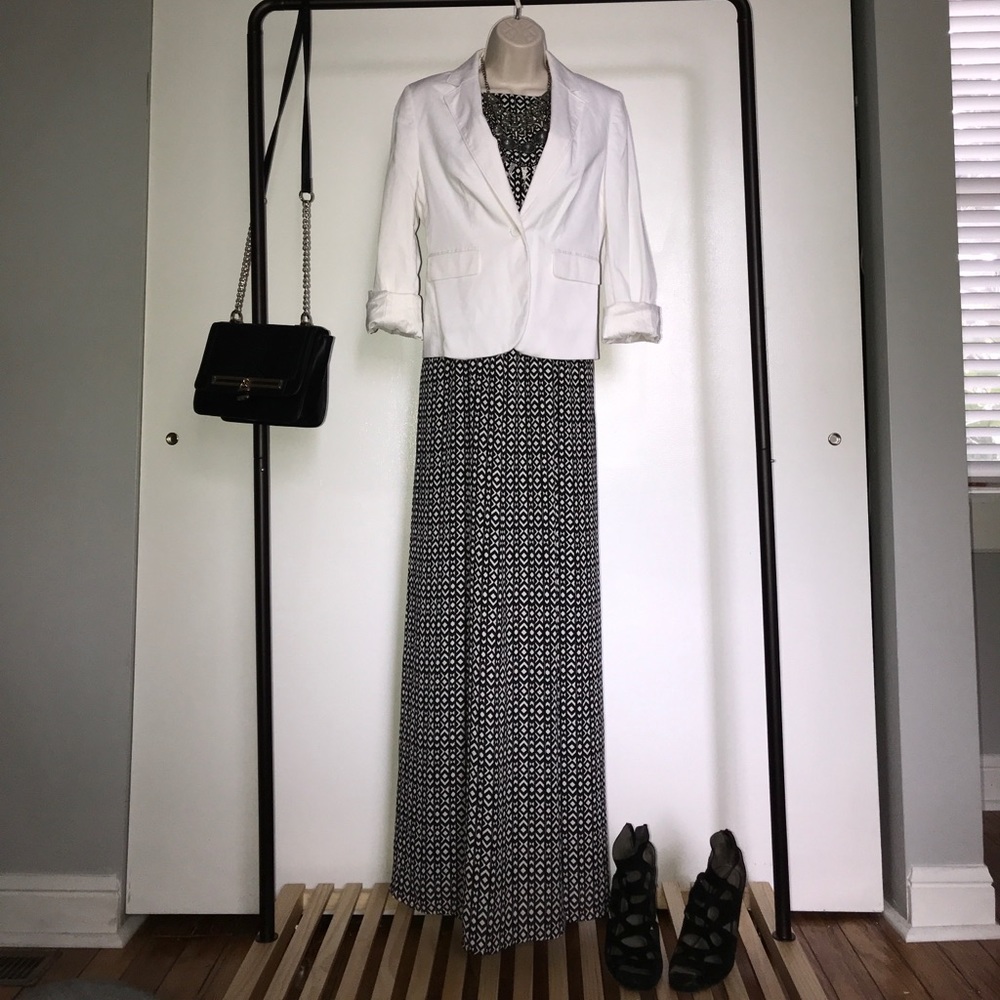 Ann Taylor Loft white blazer.
