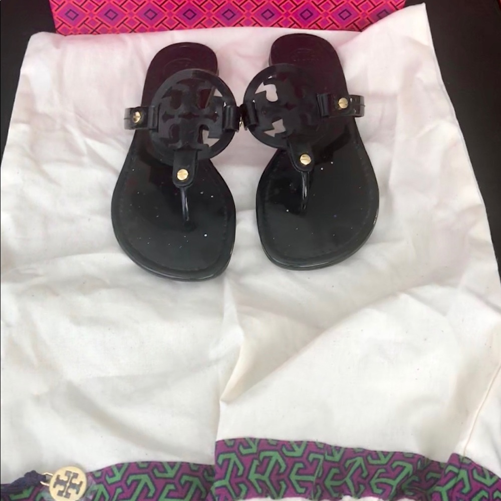 Tory Burch Miller Patent Logo Sandal 7