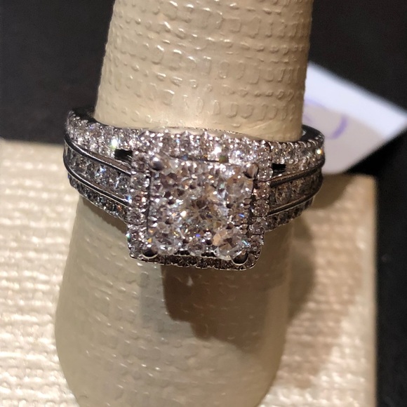 2 1/6ct TDW Lab-Grown Diamond Engagement Ring 14k White Gold  1 1/2 c TDW, 14k white gold engagement ring