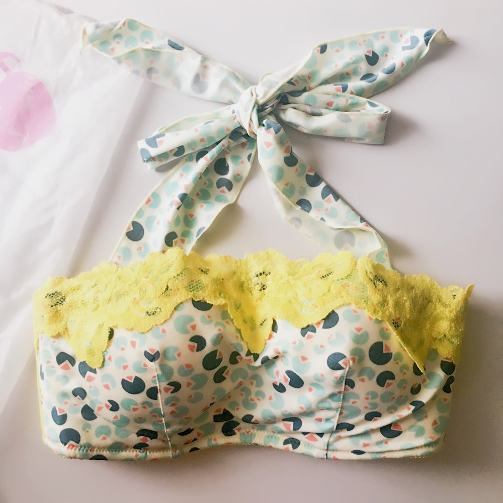 NWT La Miu lace two-look bra